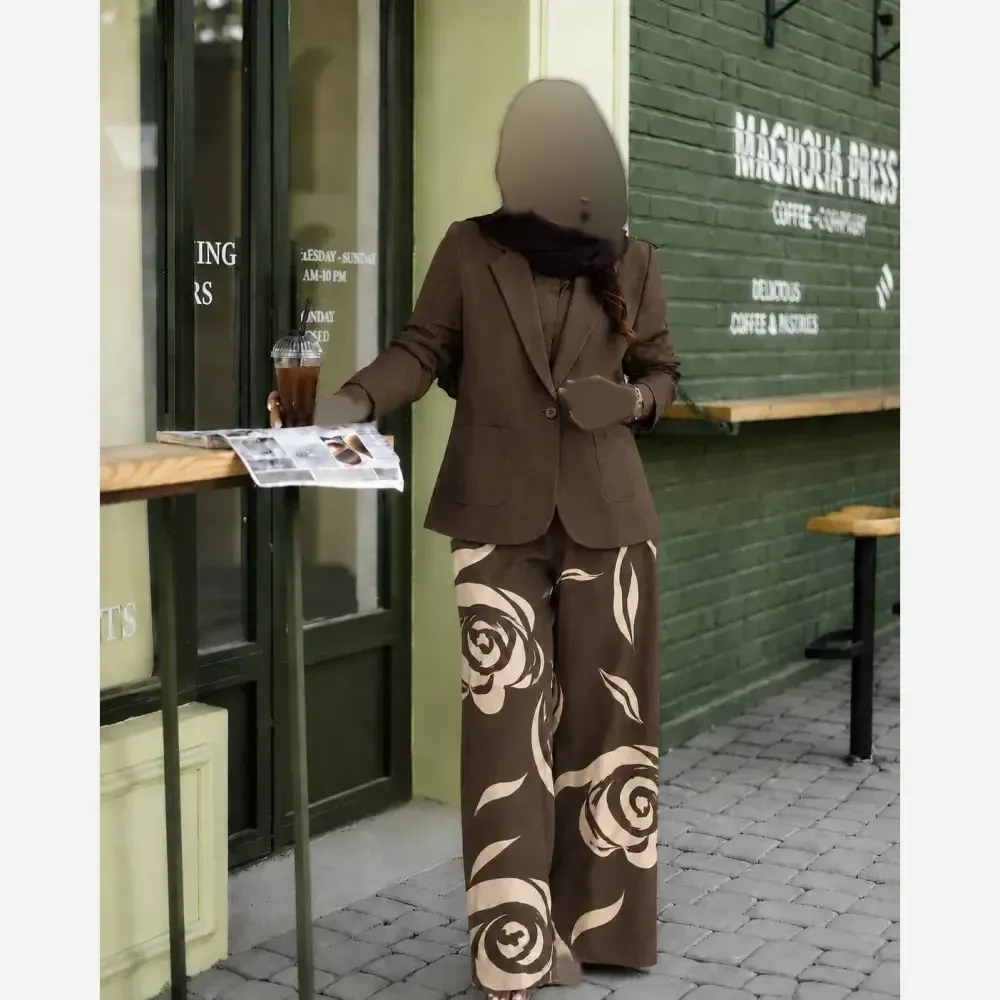 کت و شلوار زنانه مدل یاقوت جنس لنین درجه یک رنگ بندی متنوع سایز 1 و 2