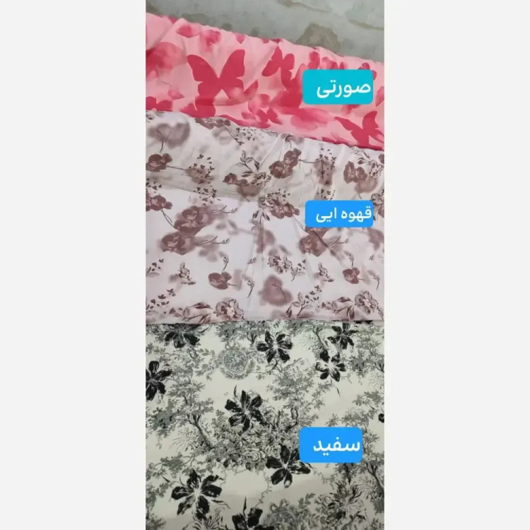 پیراهن زنانه کرپ الیزه مدل گلین آستین عروسکی سایز بزرگ