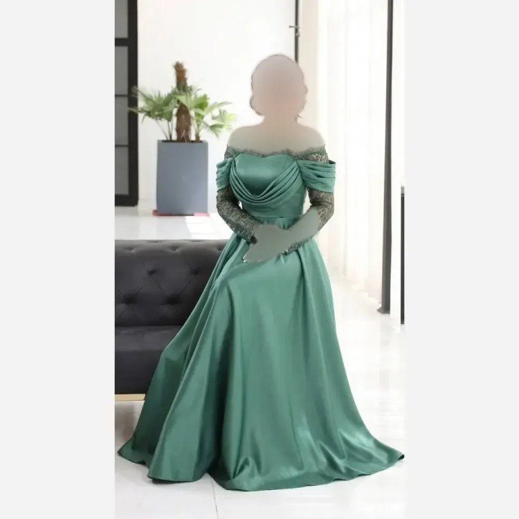 لباس مجلسی زنانه پرنسا جنس ساتن زارا قد 150