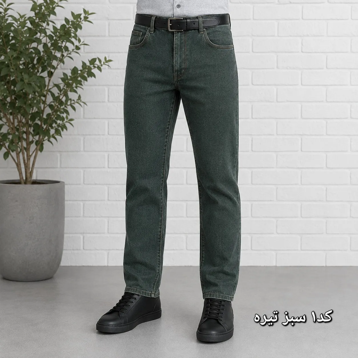 شلوار جین مردانه راسته پنبه کش سایز 40 تا 58