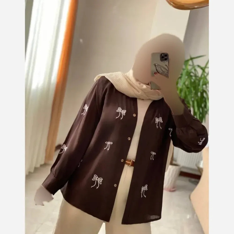 شومیز مانتویی لنین درجه یک زنانه مدل قاصدک رنگ بندی متنوع