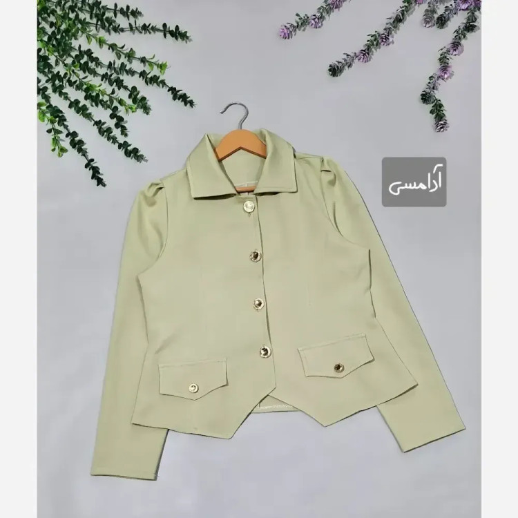 کت و دامن زنانه سه تیکه مازراتی با پاپیون جداگانه سایز 38 تا 46