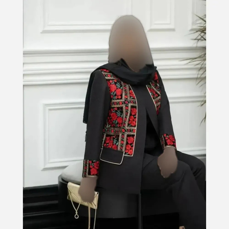 کت و شلوار زنانه مدل آهو جنس مازراتی گرم بالا سایز 36 تا 40