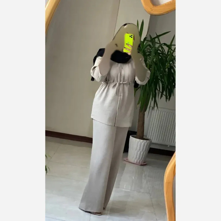 شومیز شلوار کمرگت شانتون تایوان درجه یک سایز 38 تا 46