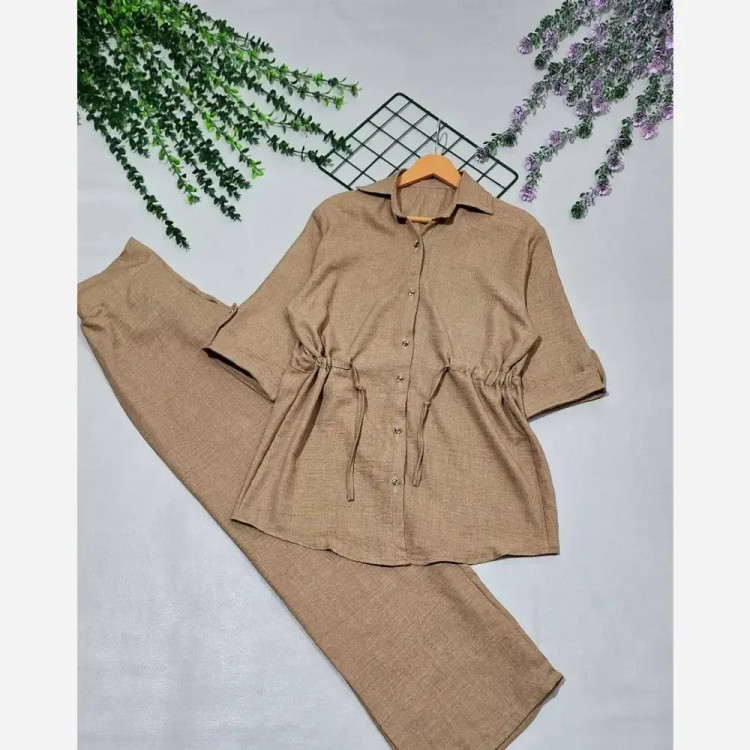 شومیز شلوار کمرگت شانتون تایوان درجه یک سایز 38 تا 46