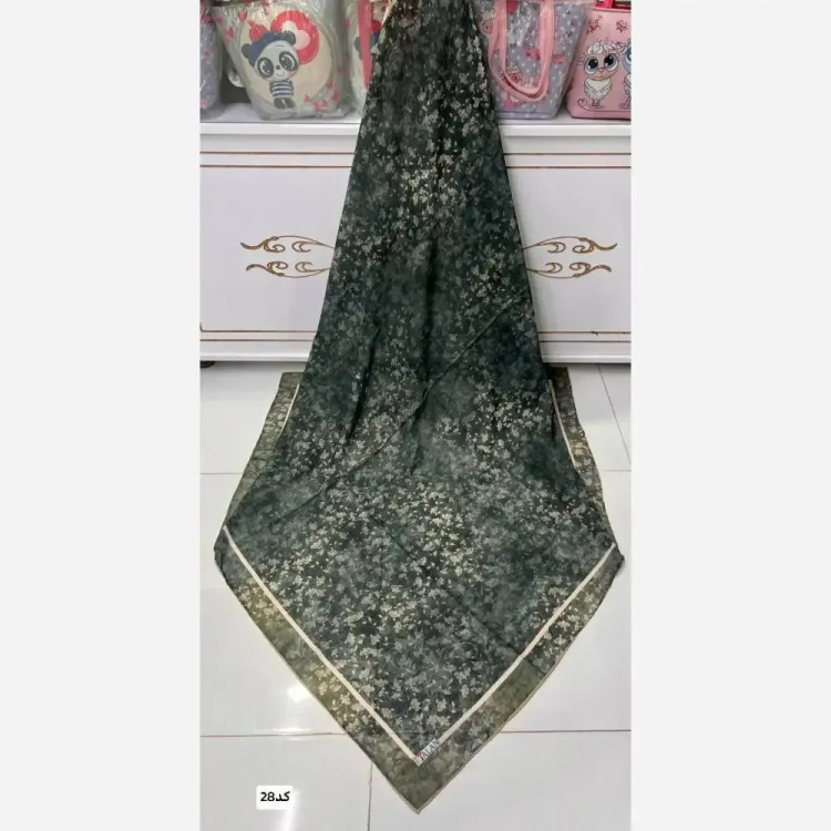 روسری نخی دست دوز قواره 140 چهار فصل مدل مهناز