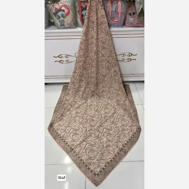 روسری نخی دست دوز قواره 140 چهار فصل مدل مهناز