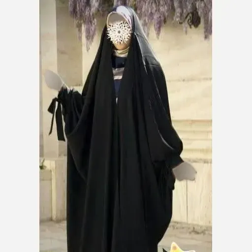 چادر جده پاپیونی جنس کن کن ندا مروارید رنگ مشکی