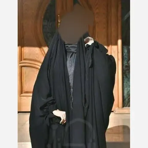 چادر جده پاپیونی جنس کن کن ندا مروارید رنگ مشکی