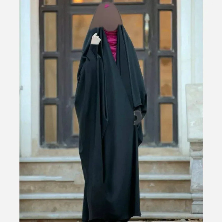 چادر جده عربی اصیل جنس سوپر ژرژت مشکی