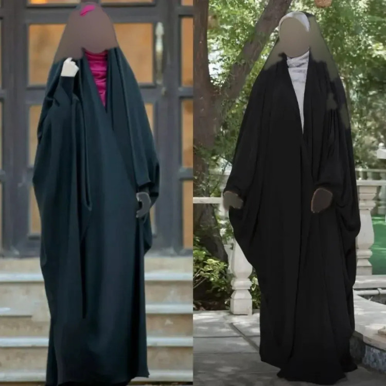 چادر جده عربی اصیل جنس سوپر ژرژت مشکی