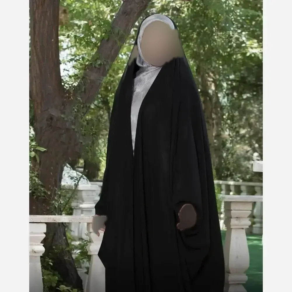 چادر جده عربی اصیل جنس کن کن ندا مروارید رنگ مشکی