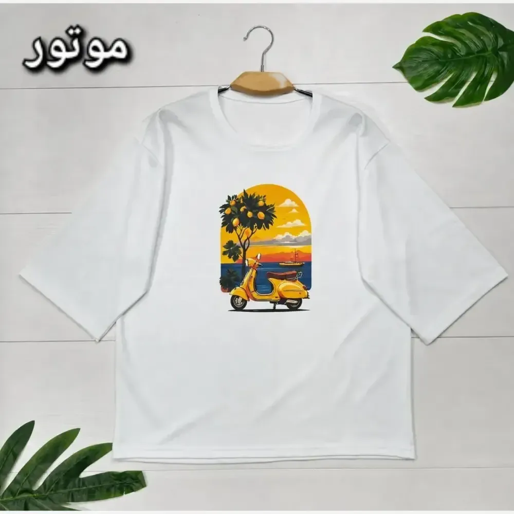 تیشرت تابستانه پنبه گلکسی فری سایز