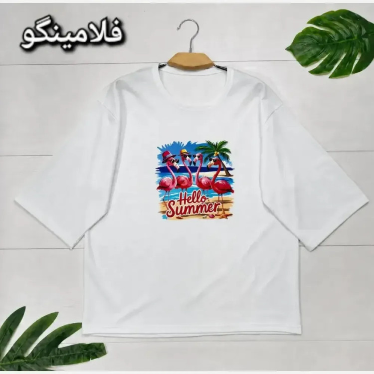 تیشرت تابستانه پنبه گلکسی فری سایز