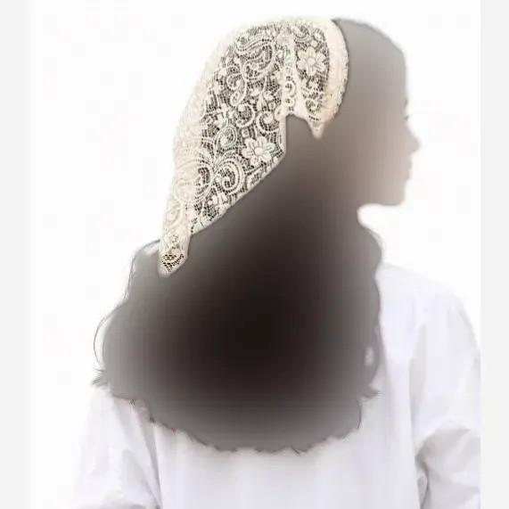 تل اسکارف گیپور طرحدار رنگی قد 45 سانت