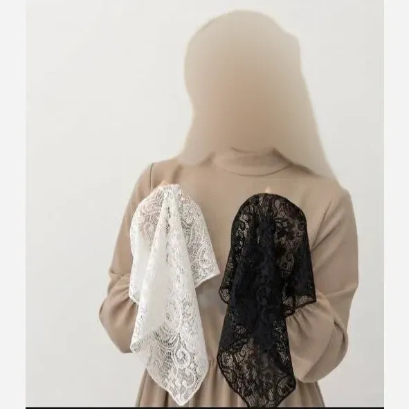 تل اسکارف گیپور طرحدار رنگی قد 45 سانت