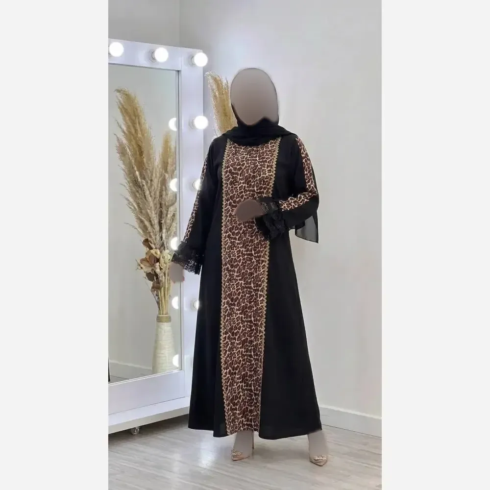 ماکسی مجلسی الیزه آستین گیپور دانتل مبینا سایز بزرگ