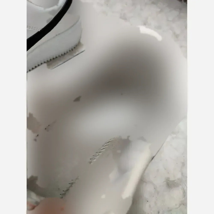 ست کتونی ونس زنانه و مردانه مدل نایک ایر فورس چرم صنعتی مشکی سفید