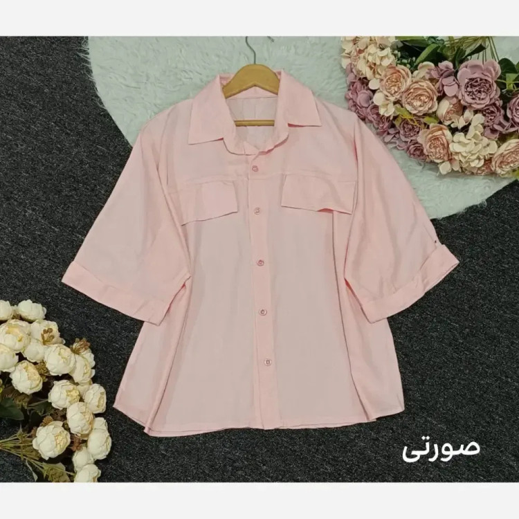 شومیز باکسی لنین نخی ترک زنانه فری سایز