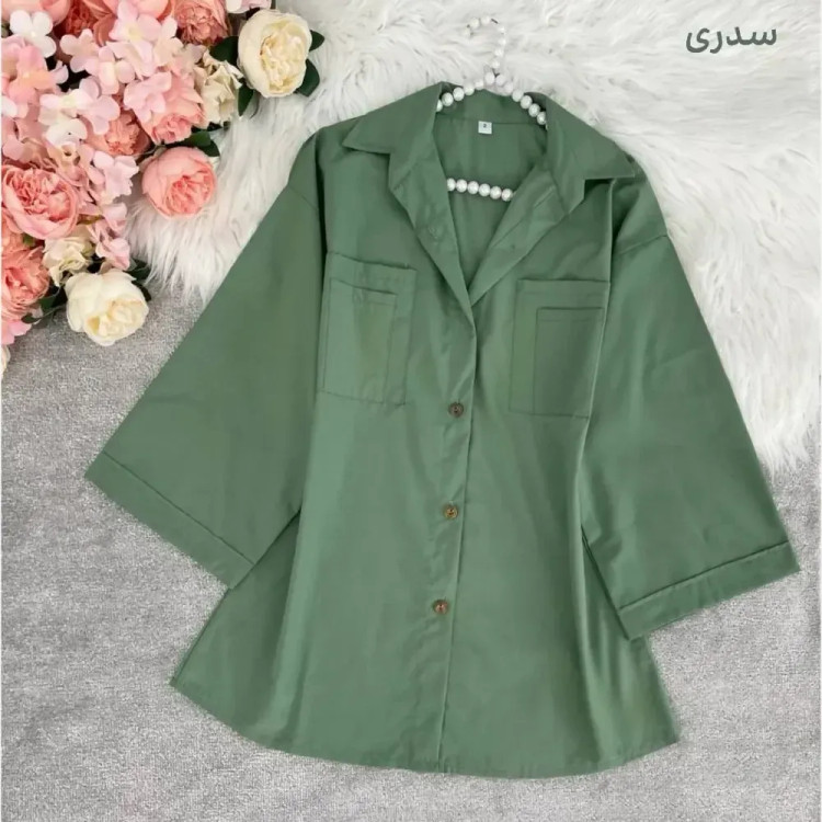 شومیز باکسی جیب دوبل داکرون زنانه (2)
