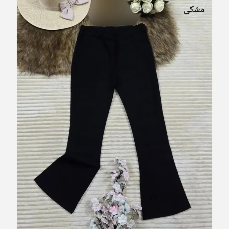 شلوار کتان دمپا زنانه جنس کتان کش اعلا رنگ مشکی سفید قهوه ای موکا سایز 40 تا 50