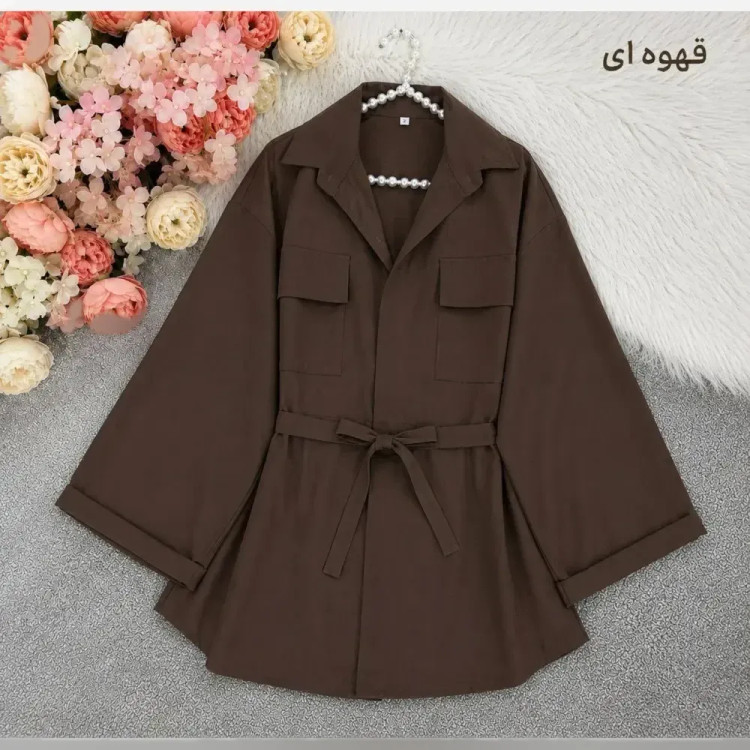 مانتو داکرون کمرگت زنانه