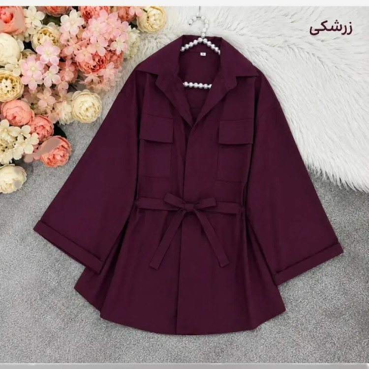 مانتو داکرون کمرگت زنانه