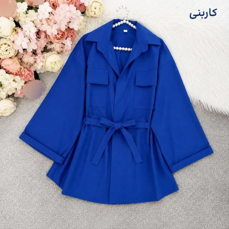 مانتو داکرون کمرگت زنانه