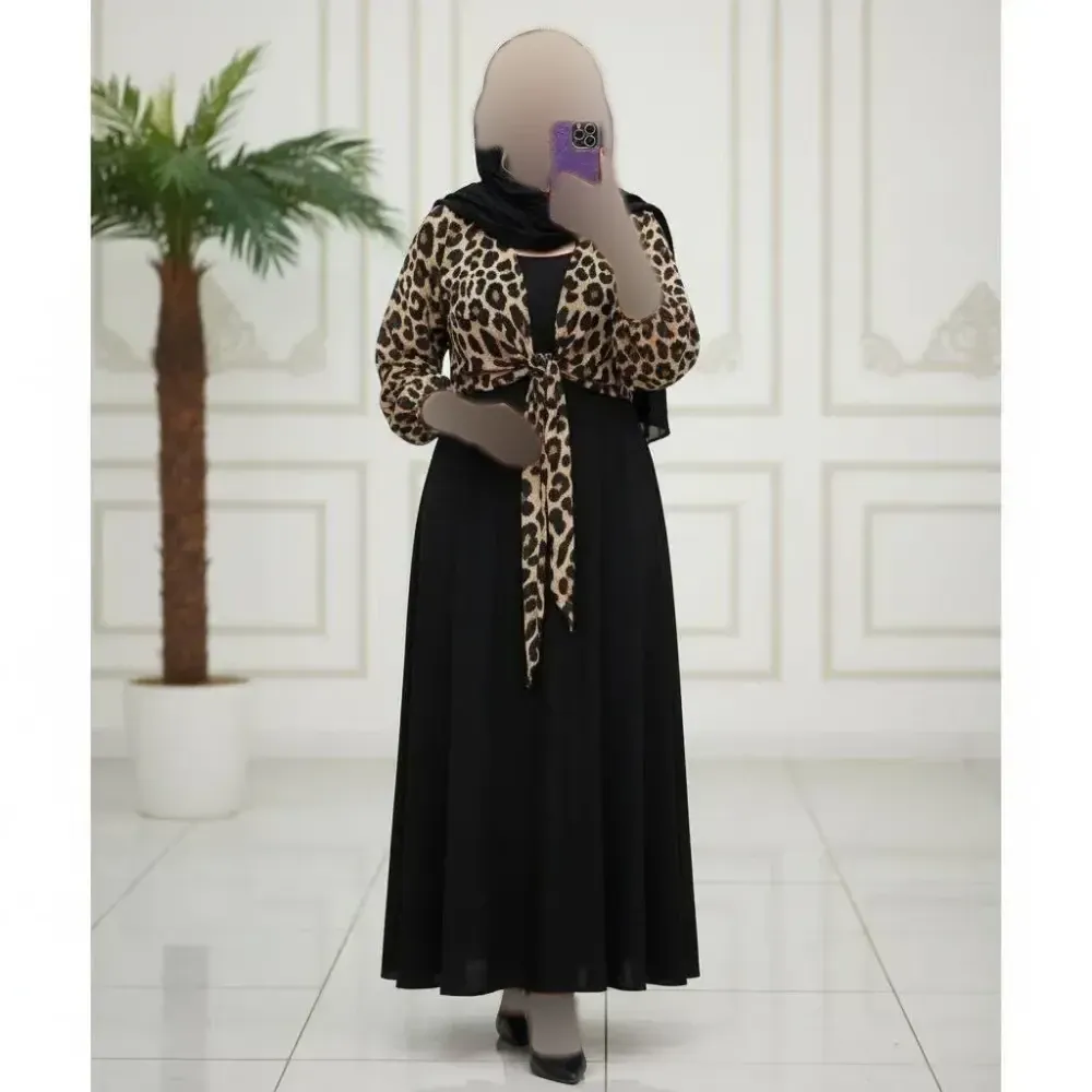 ست دوتیکه شومیز و سارافون زنانه مدل ماهلین سایز 38 تا 48