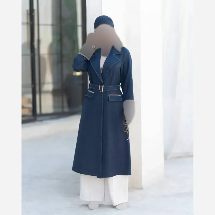 مانتو ترکیبی شانتون اندونزی سایز بزرگ تابستانه
