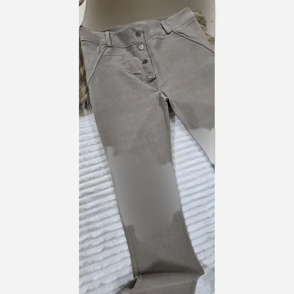 شلوار دمپا جلو دکمه کتان کش اعلا سایز بزرگ زنانه