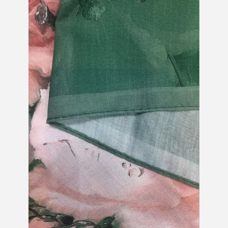 روسری نخ کاستوم طرح صبا قواره بزرگ 140x140 دور دوخت
