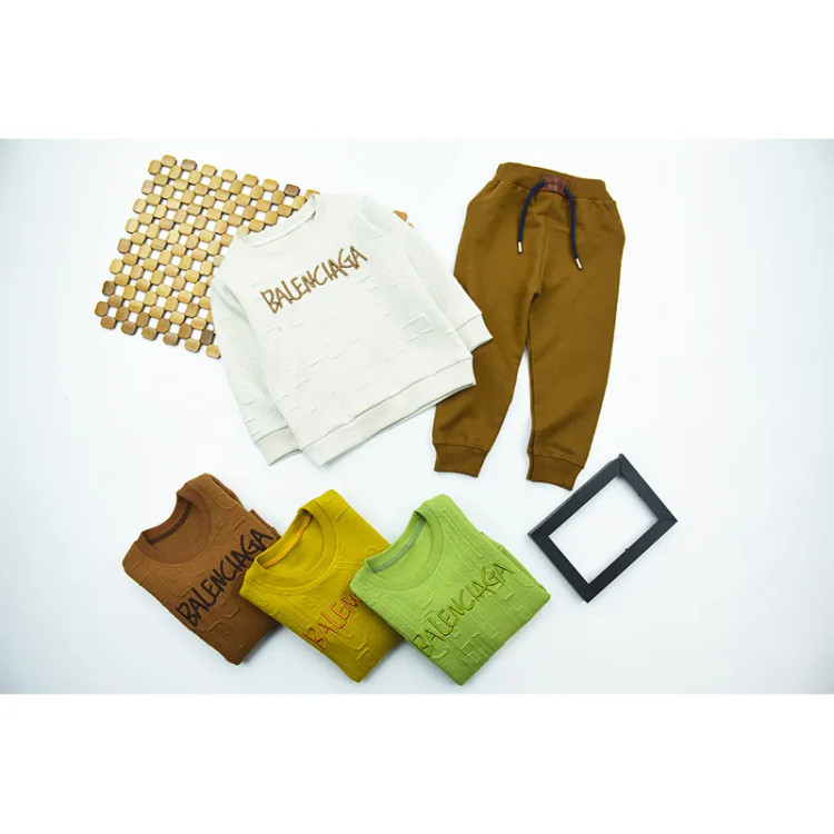 ست بلوز و شلوار پسرانه مدل بالنسیاگا پارچه ژاکارت