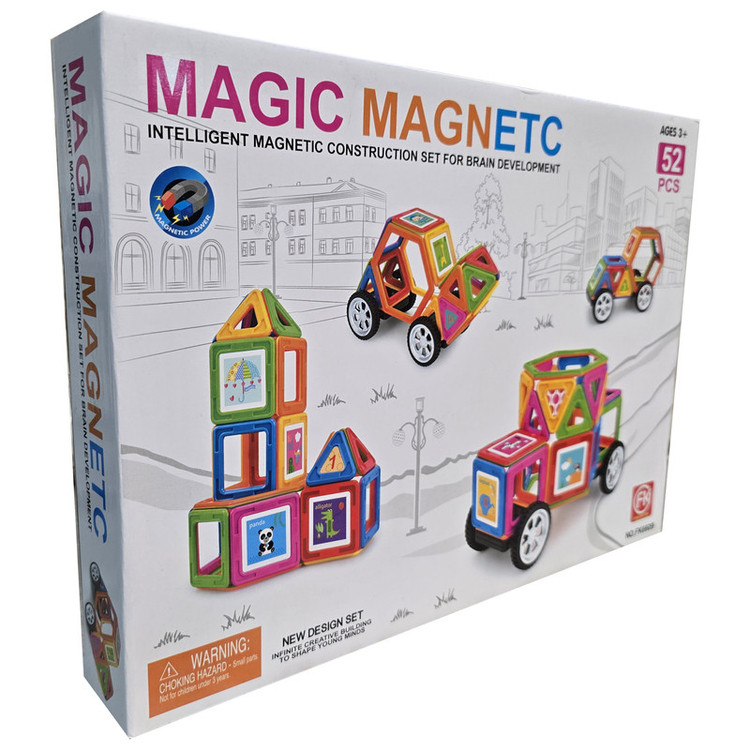 ساختنی 52 تکه مدل مگنتی طرح MAGIC MAGNETC کد FK6609