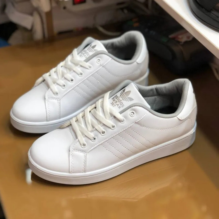 کفش مردانه ونس سفید چرم صنعتی زیره پیو بوراک سایزبندی کامل