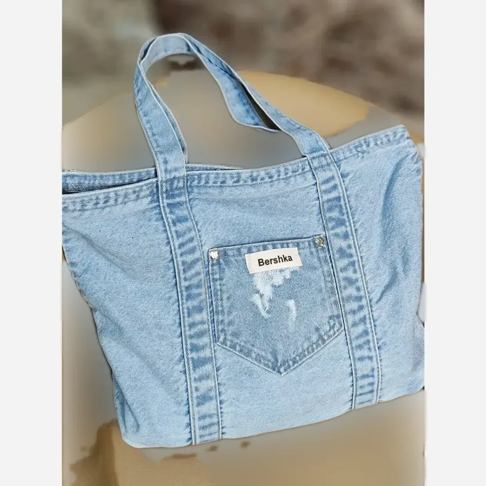کیف جین دستی و دوشی زنانه لی خارجی درجه یک ابعاد 38 در 30 سانتی متر