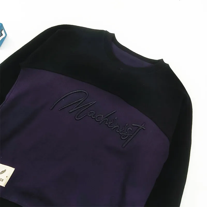 بلوز سلانیک پسرانه یقه گرد طرح MACHINIST آستین رگلان