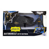 ماشین بازی فانتزی رساکو مدل batmobile with batman با بدنه پلاستیکی، الهامگرفته از نمونه واقعی، 6 چرخ و ابعاد 320x190x140 میلیمتر
