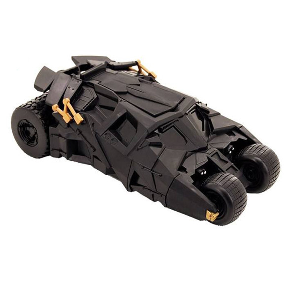 ماشین بازی فانتزی رساکو مدل batmobile with batman با بدنه پلاستیکی، الهامگرفته از نمونه واقعی، 6 چرخ و ابعاد 320x190x140 میلیمتر