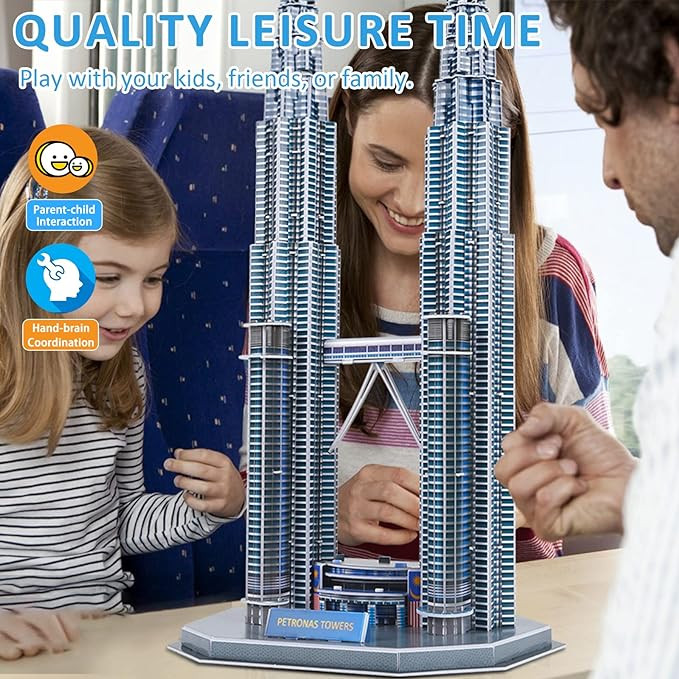 ساختنی سه بعدی مدل Petronas Towers کد 2803-A