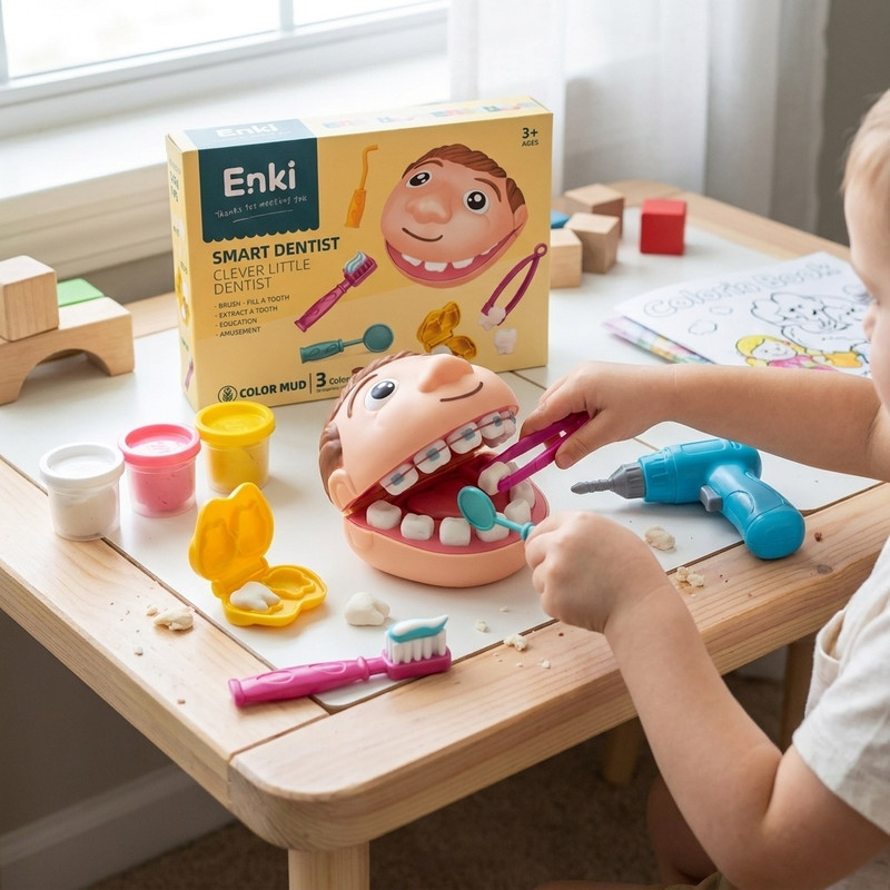 خمیر بازی مدل ست دندان پزشکی طرح Smart Dentist کد EK6024