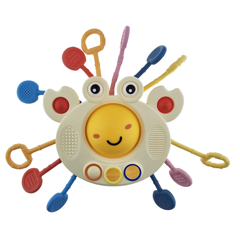 جغجغه مدل خرچنگ BABY CRAB PULL STRING کد FXB-5