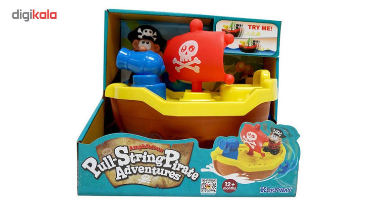 قایق اسباب بازی کین وی مدل Pull String Pirate 12275