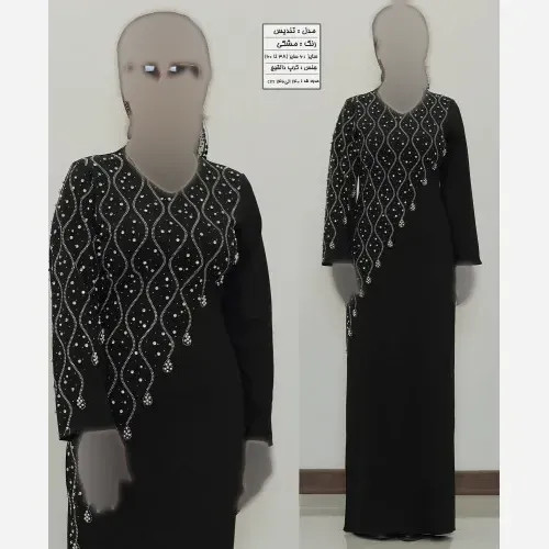 ماکسی مجلسی زنانه کرپ دالقیچ رنگ مشکی