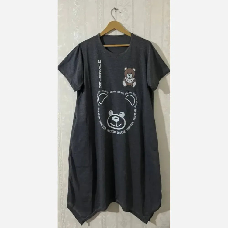 ساحلی زنانه موچینو جنس ملانژ گلکسی رنگ طوسی و ذغالی سایز فری سایز 38 تا 48