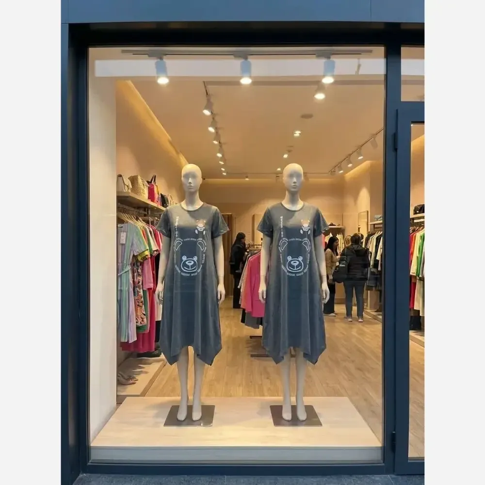 ساحلی زنانه موچینو جنس ملانژ گلکسی رنگ طوسی و ذغالی سایز فری سایز 38 تا 48