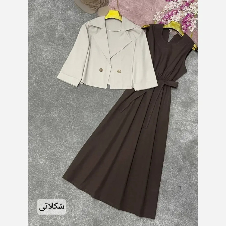 ست دوتیکه لینت آسو مدل کت و زیره فری سایز 38 تا 46