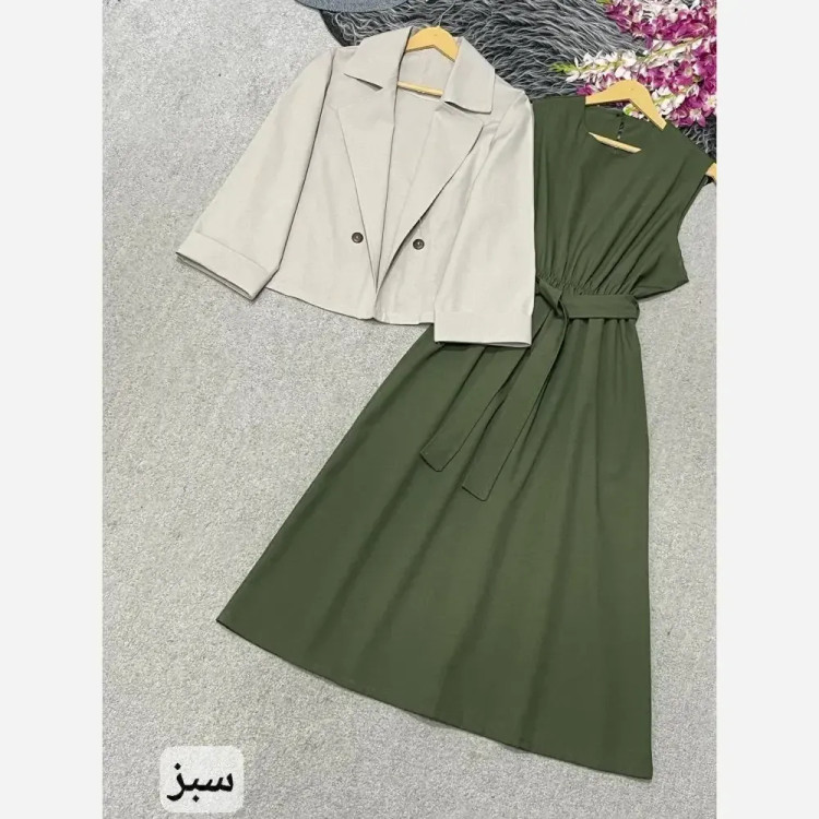 ست دوتیکه لینت آسو مدل کت و زیره فری سایز 38 تا 46
