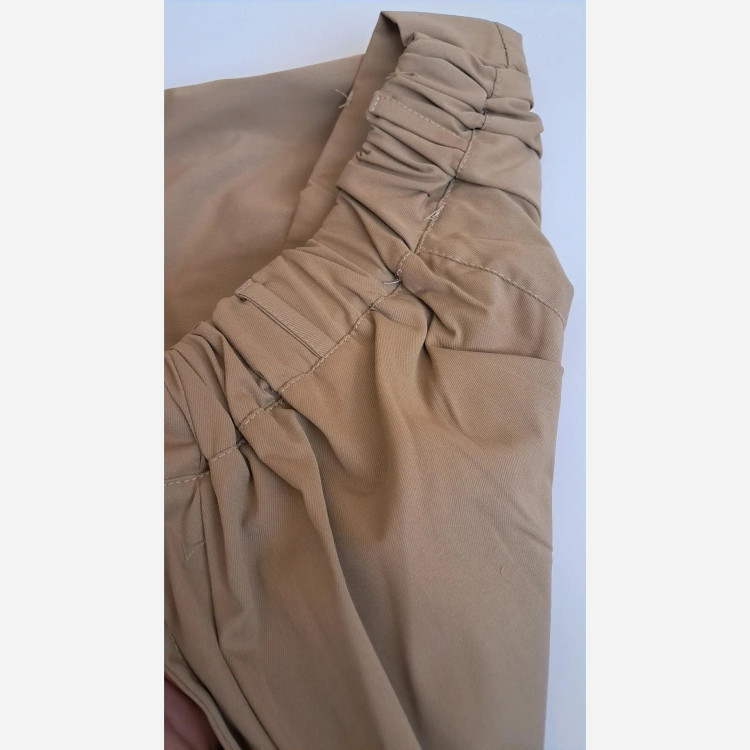 ست شومیز گرهای و شلوار کتان دخترانه مدل آیدا