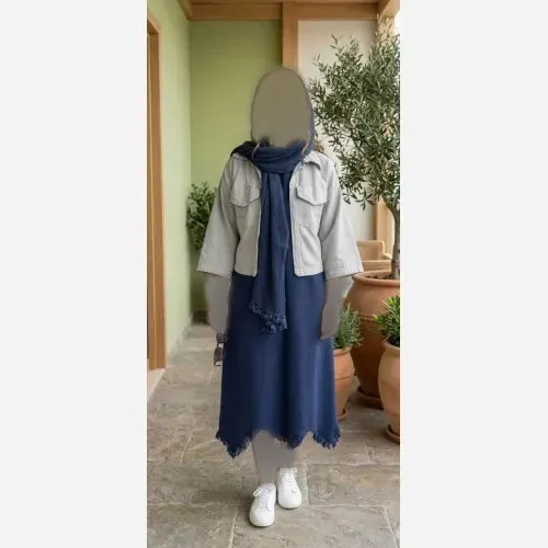 سارافون الیاف طبیعی پنبه ای بلند فری سایز رنگبندی متنوع